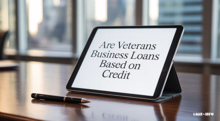 Are Veterans Business Loans Based on Credit? Complete Guide